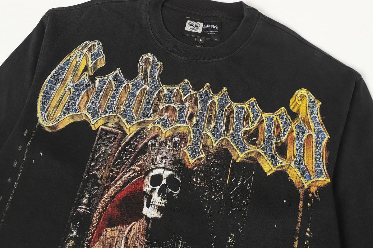 Godspeed Out of Many One Skeleton Graphic Long-Sleeve T-Shirt