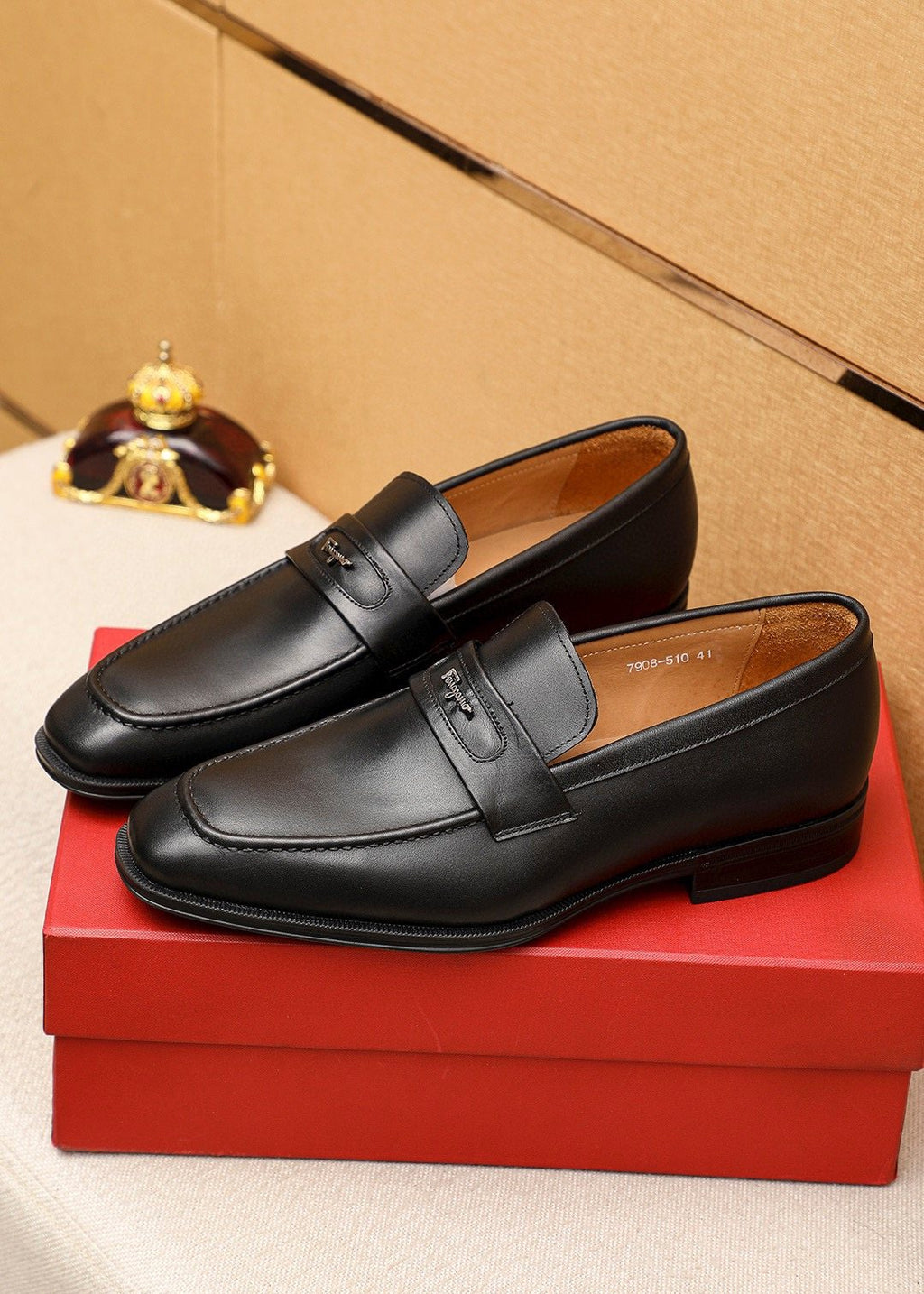 Ferragamo Leather Bit Loafers - Stacked Heel